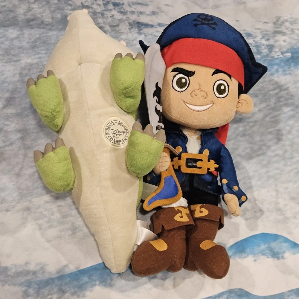 Disney Store‎ Jake & Tick Tock Crocodile Plush Jake and the Never Land Pirates